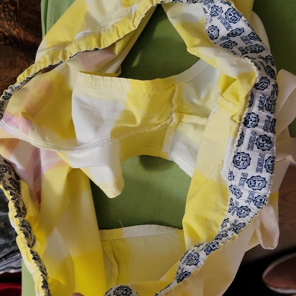Pink Victoria Secret, L, Plaid Yellow, White,  Pink - Picture 7 of 7